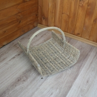 Kôš na drevo z vŕbového prútia 41x34cm