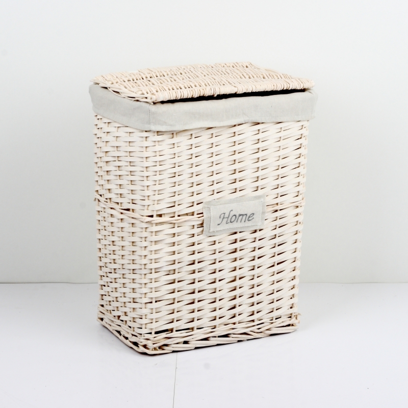 Kôš na bielizeň biely HOME 37x50x28cm strednej