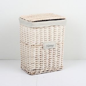 Kôš na bielizeň biely HOME 37x50x28cm strednej