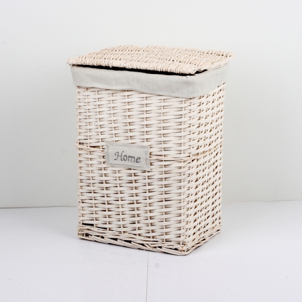 Kôš na bielizeň biely HOME 37x50x28cm strednej