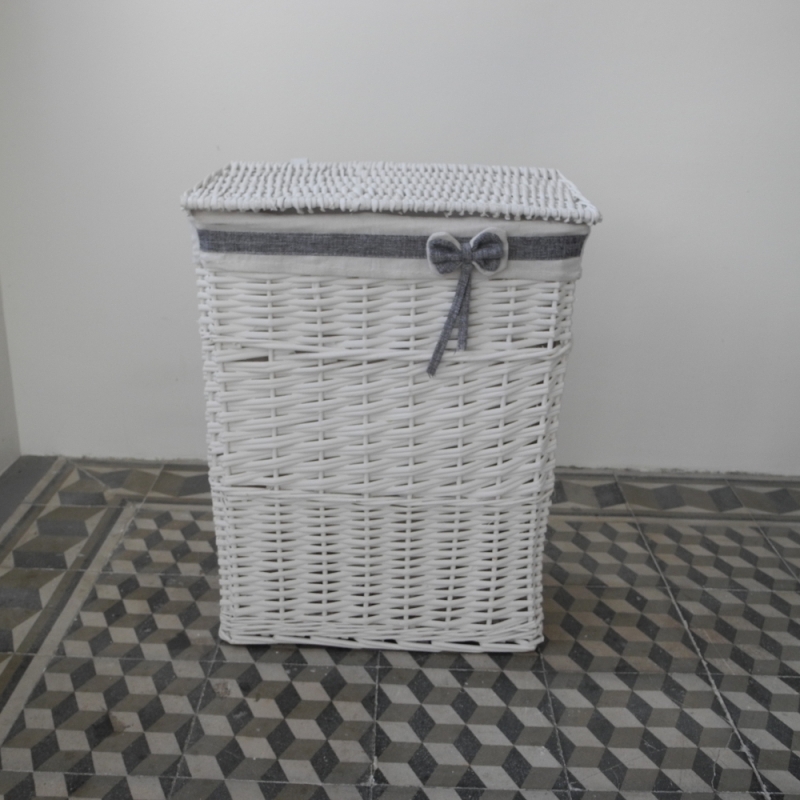 Kôš na bielizeň biely