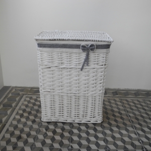 Kôš na bielizeň biely