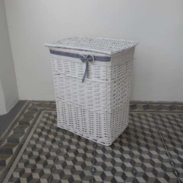 Kôš na bielizeň biely