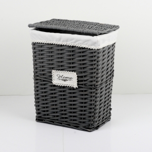 Kôš na bielizeň prútený tmavý HOME 50x39x28cm