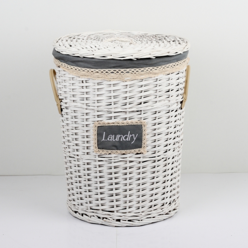 Kôš na bielizeň s koženými pútkami veľký 55cm