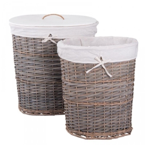 Kôš na bielizeň s látkovým poťahom 52x38x58cm