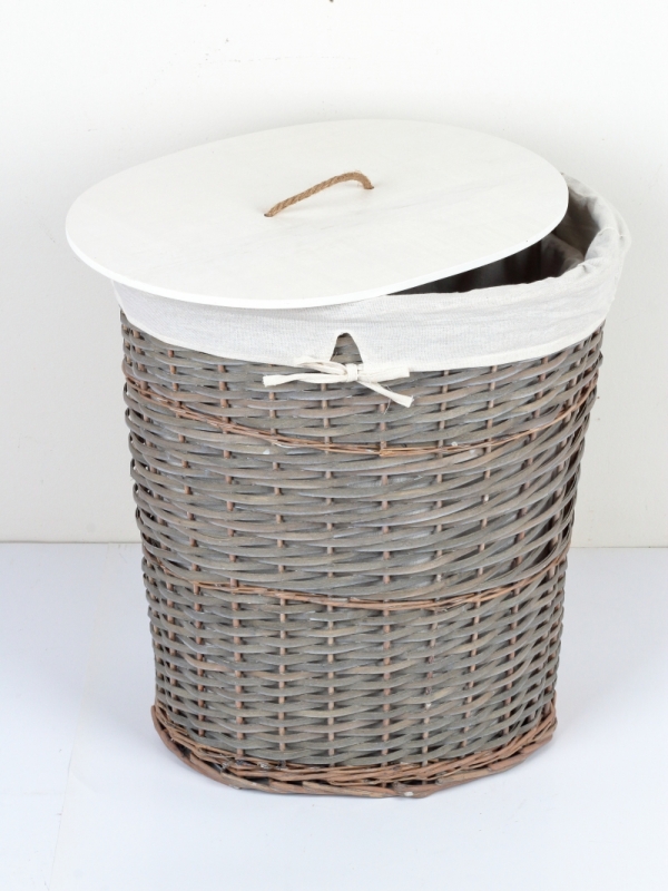 Kôš na bielizeň s látkovým poťahom 52x38x58cm