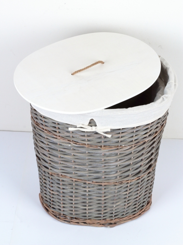 Kôš na bielizeň s látkovým poťahom 52x38x58cm