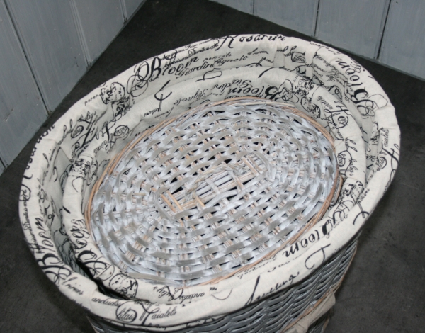 Kôš na bielizeň sivé prútia 55x45x33cm