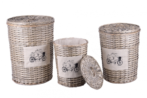 Kôš na bielizeň z prútia 50cm