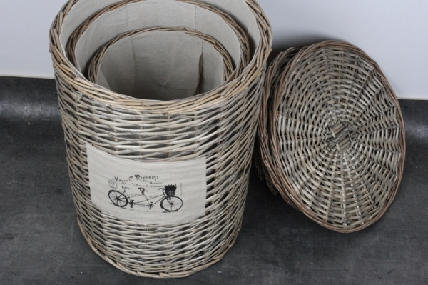 Kôš na bielizeň z prútia 50cm