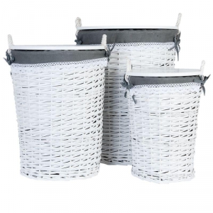 Kôš na špinavé prádlo s látkovým poťahom 31x41cm 