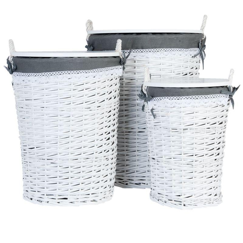 Kôš na špinavé prádlo s látkovým poťahom 39x48cm