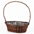 Prútený hnedý dušičkový kôš - najväčší