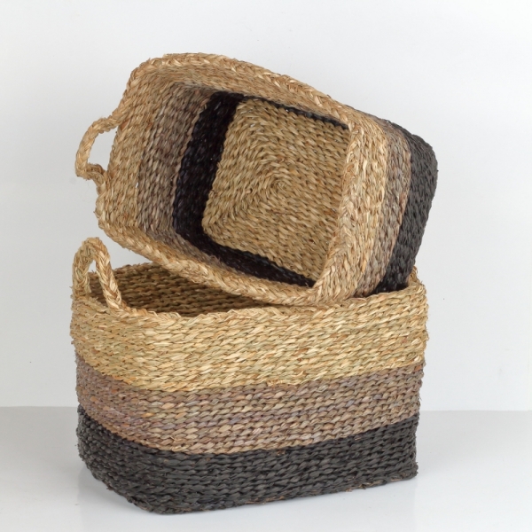 Kôš z morskej trávy 23x33x23cm