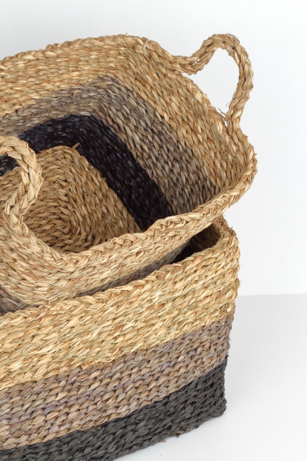 Kôš z morskej trávy 23x33x23cm