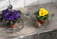 Košíček na vajíčka sliepky šedý veľký 30,5cm