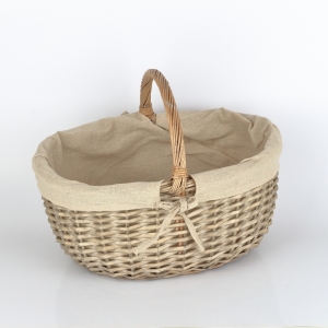 Košík na huby s látkou 36x28x28cm