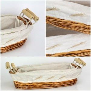 Košík na pečivo 2ks oválny