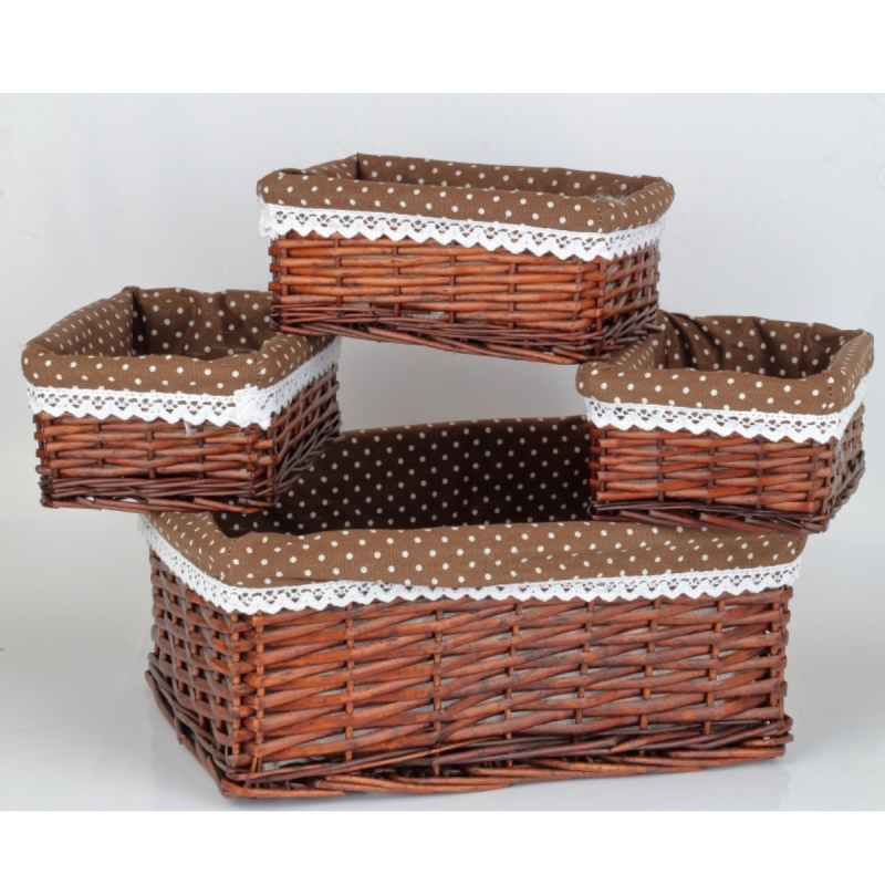 Košík prútený 41x34cm