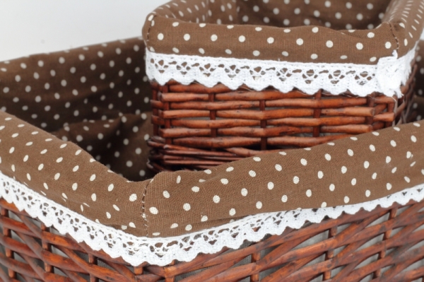 Košík prútený 41x34cm