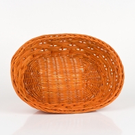 Košík prútený oranžový 27x19x8cm