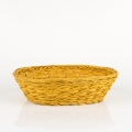 Košík prútený žltý 27x19x8cm