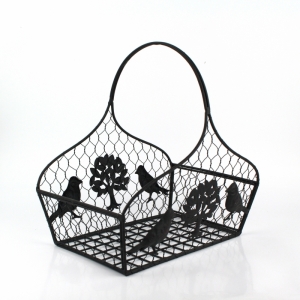 Košík sa stromom a vtáčiky (set 2ks)