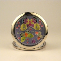 Kozmetické zrkadlo do kabelky motýľ