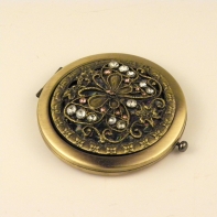 Kozmetické zrkadlo s kamienkami 7cm