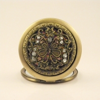 Kozmetické zrkadlo s kamienkami 7cm