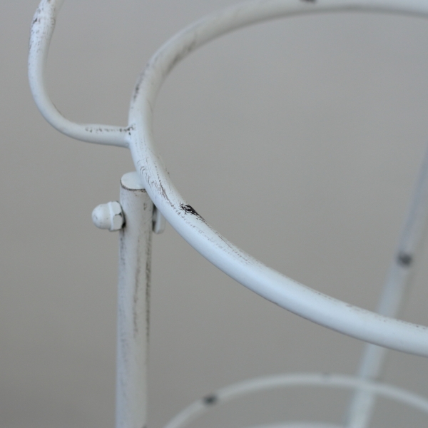 Kúpeľňový retro stojan biely 80cm