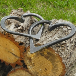 Kované srdce z lásky 11x13cm