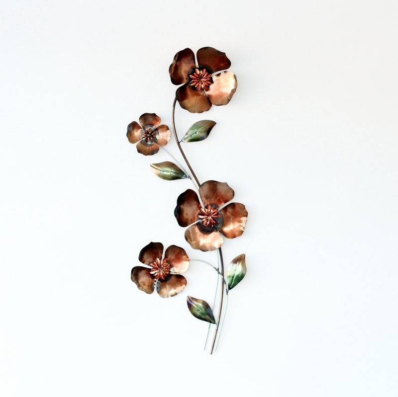 Kovová dekorácia na stenu 76cm