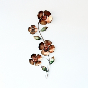 Kovová dekorácia na stenu 76cm