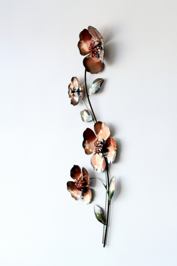 Kovová dekorácia na stenu 76cm