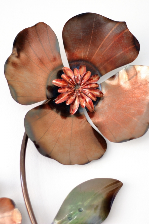 Kovová dekorácia na stenu 76cm