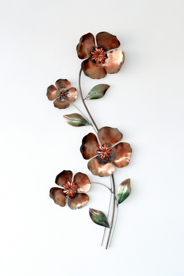 Kovová dekorácia na stenu 76cm