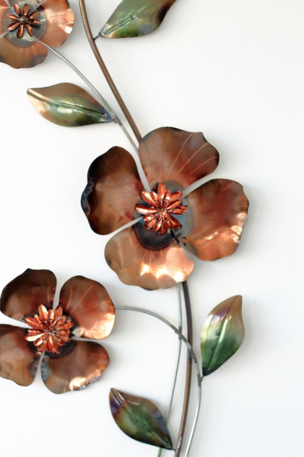 Kovová dekorácia na stenu 76cm