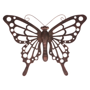 Kovová dekorácia na stenu motýľ 53x40cm