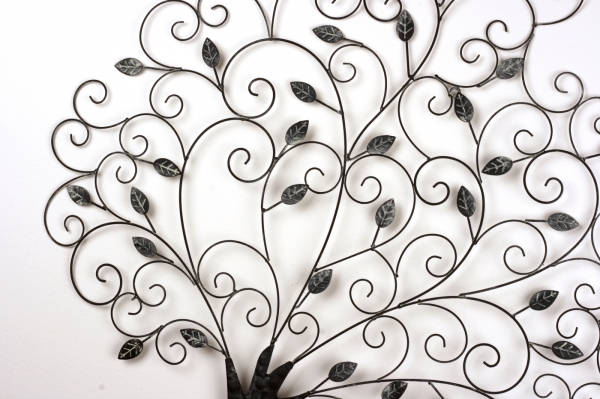 Kovová dekorácia na stenu strom 78x79cm