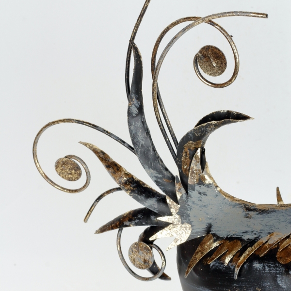 Kovová dekorácia sliepky 55cm