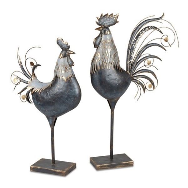 Kovová dekorácia sliepky 55cm