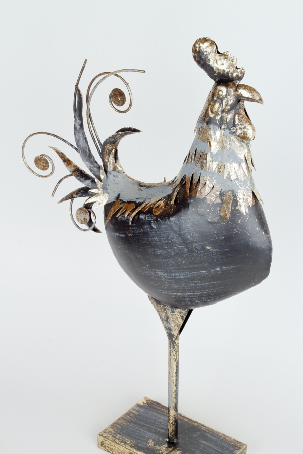 Kovová dekorácia sliepky 55cm