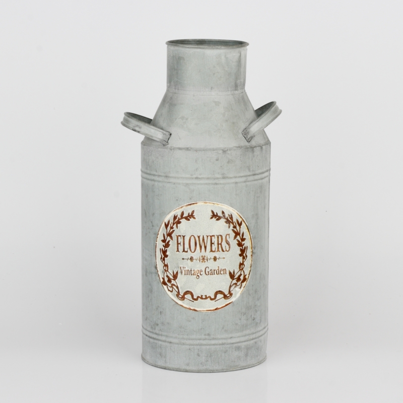 Kovová dekoračná bandaska FLOWERS 33cm