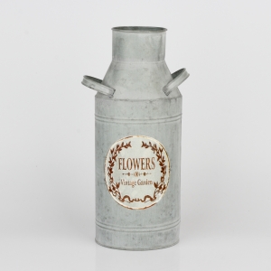 Kovová dekoračná bandaska FLOWERS 33cm