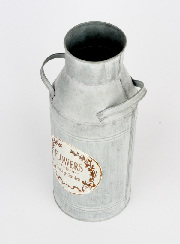 Kovová dekoračná bandaska FLOWERS 33cm