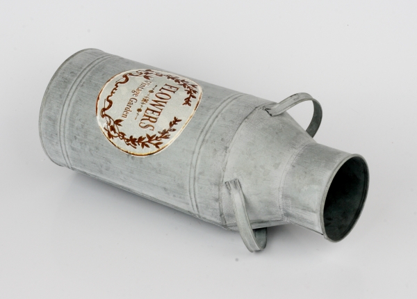 Kovová dekoračná bandaska FLOWERS 33cm