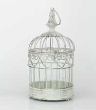 Kovová klietka biela 14x28cm