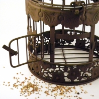 Kovová klietka retro 51 cm